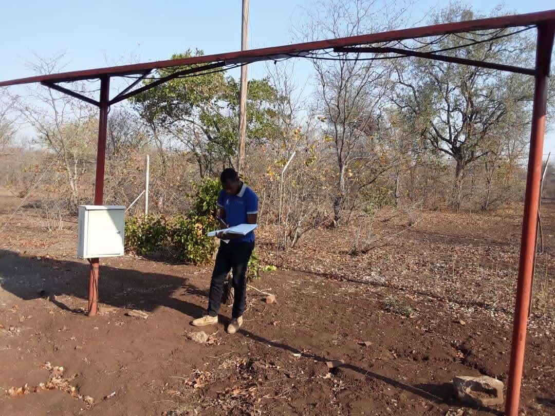 Solar installation on a rural site